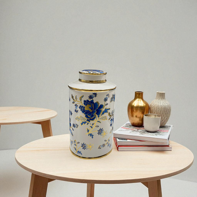 Royal Bloom Porcelain Candy Urns, Jars and Vases