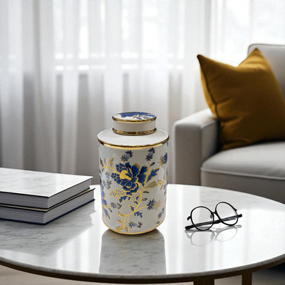Royal Bloom Porcelain Urns