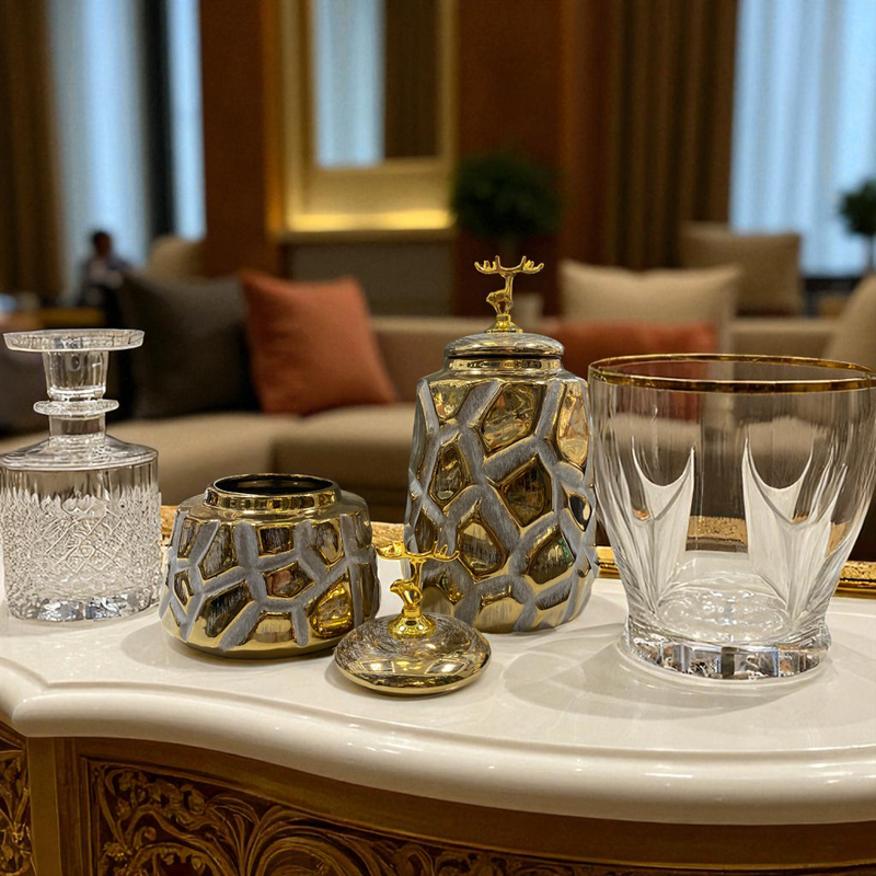 Luxe Mosaic Porcelain Jars