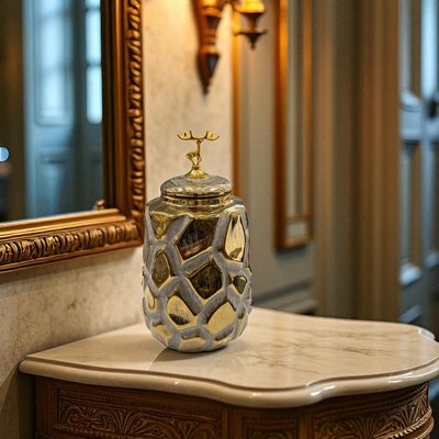 Luxe Mosaic Porcelain Jars