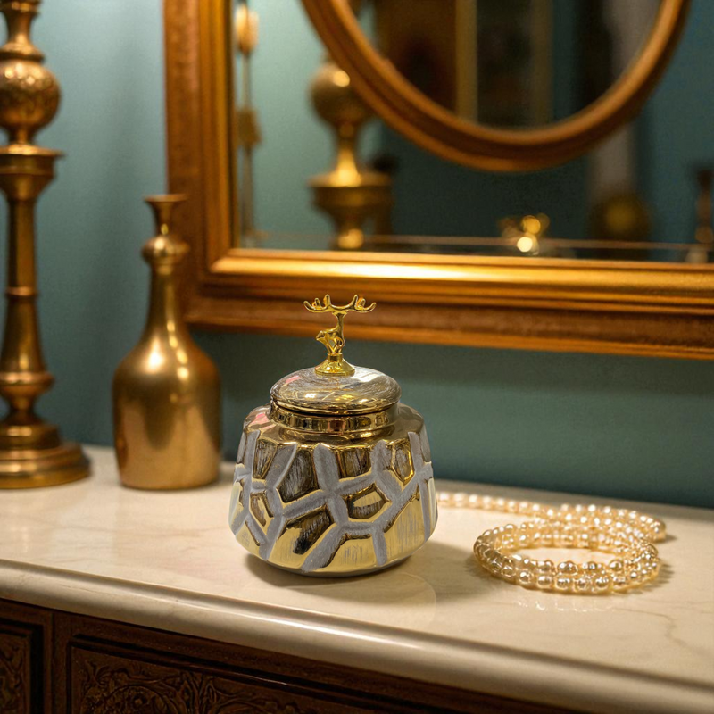 Luxe Mosaic Porcelain Jars