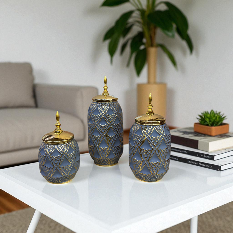 Majestic Royale Embossed Jars