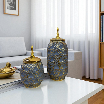 Majestic Royale Embossed Jars