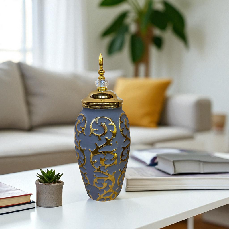 Royal Elegance Grey-Gold Candy Jars