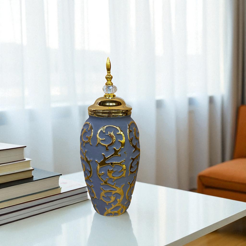 Royal Elegance Grey-Gold Candy Jars