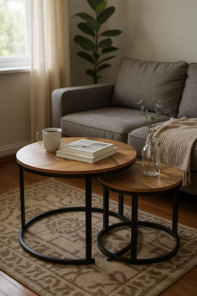 Rustic Modern Nesting Table Set