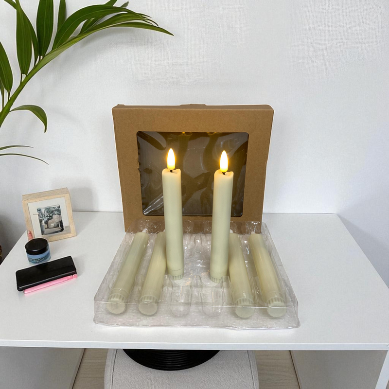 Flameless LED Drip Taper Candles