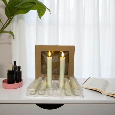 Flameless LED Drip Taper Candles