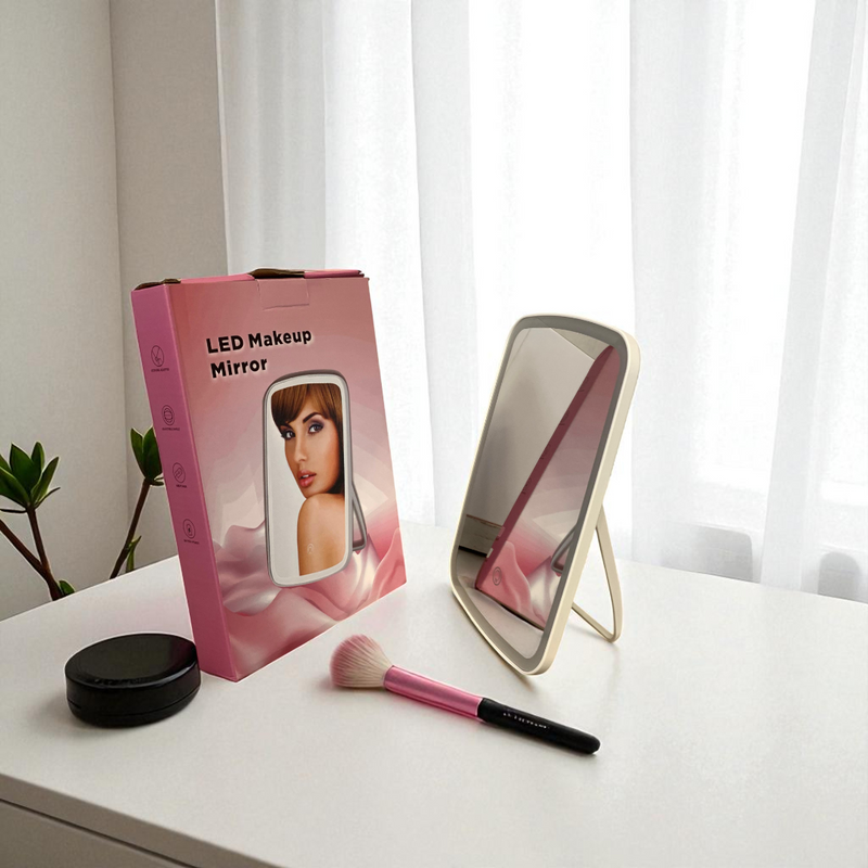 Modern Rectangular LED Table Mirror