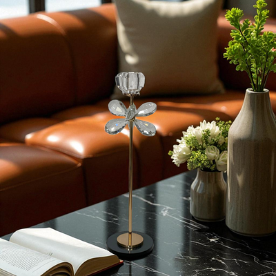Crystal Blossom Candle Stands