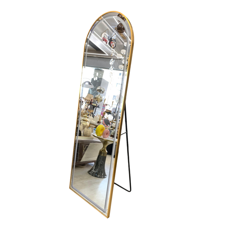 Modern Aluminium Full-Length Floor LED Mirror