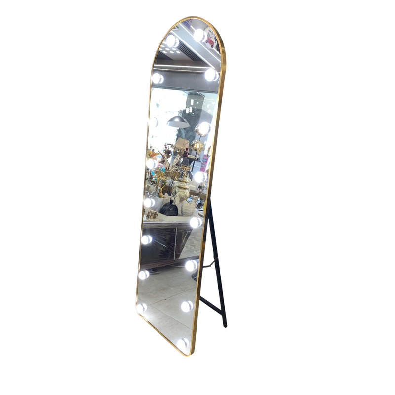 Aurora Hollywood Aluminium Arch Mirror – Full Length LED Vanity Mirror