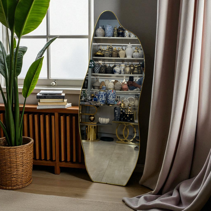 Serpentine Wave Mirror Full-Length Mirror