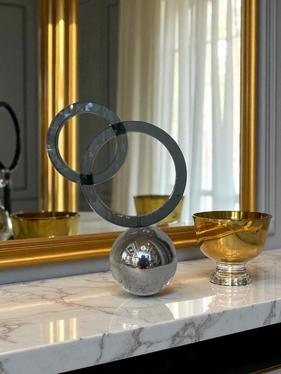 Eclipse Harmony Modern Crystal Sculpture