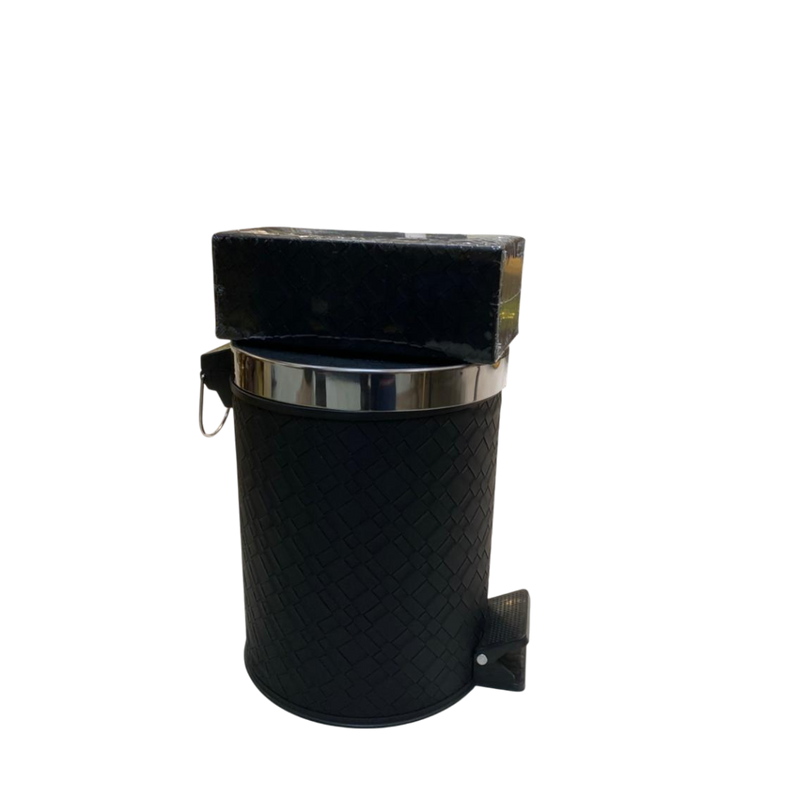 Premium Leather Dustbin & Tissue Box Set