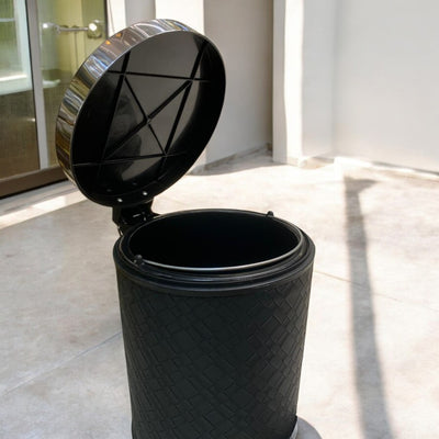 Premium Leather Dustbin & Tissue Box Set