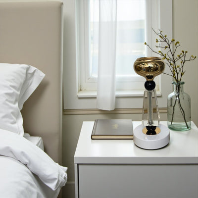 Luna Noir Crystal Candle Holders