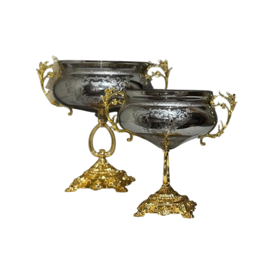 Versace Aurelia Grey Crystal Bowl