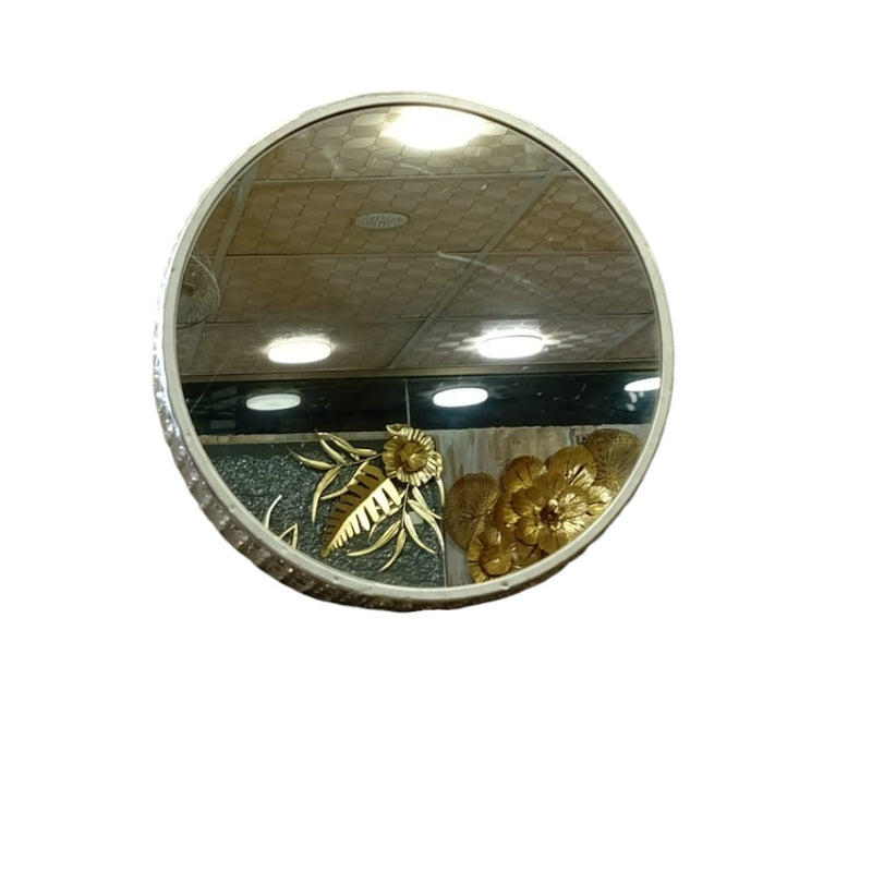 Timeless Aura Silver Brass Mirror