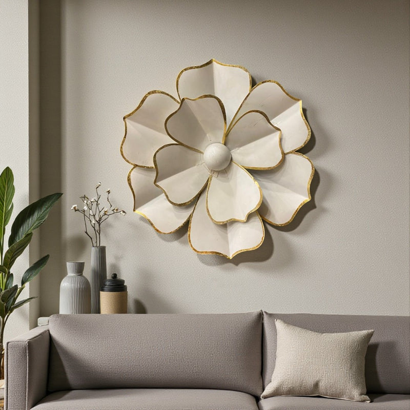 Celestial Flower Brass Wall Décor