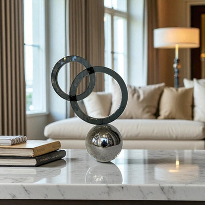 Eclipse Harmony Modern Crystal Sculpture