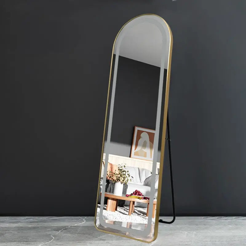 Modern Aluminium Full-Length Floor LED Mirror