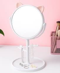 Mini Cat-Ear Pedestal Mirror