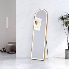 Modern Aluminium Full-Length Floor LED Mirror