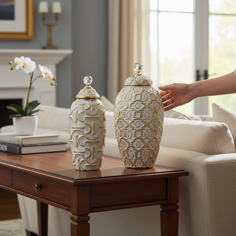 Velvet Cocoa Ceramic Candy Jar