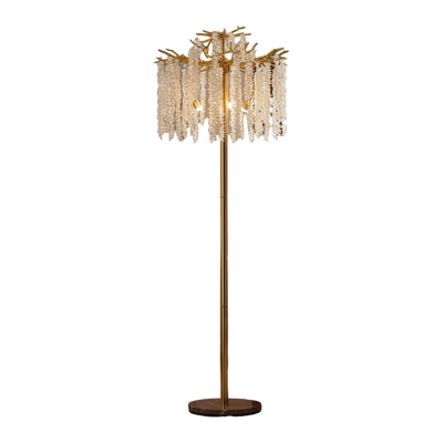 Aurum Éclat Modern Heavy Crystals Floor Lamp
