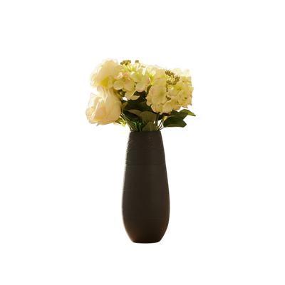 Golden Leaf Artisan Ceramic Vase