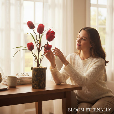 Moonlight Serenity Porcelain Vase