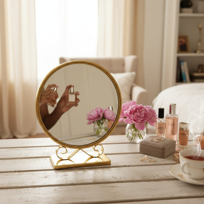 Luna Gilded Halo Table Mirror