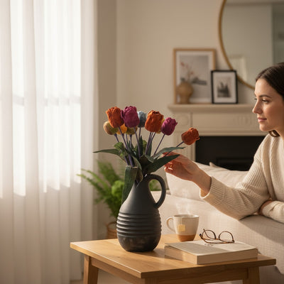 Ivory Solace Ceramic Vase