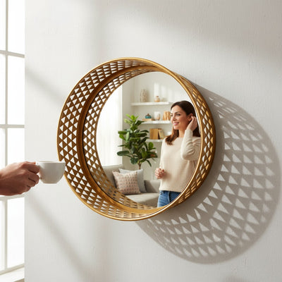 Regal Reflection Brass Mirror