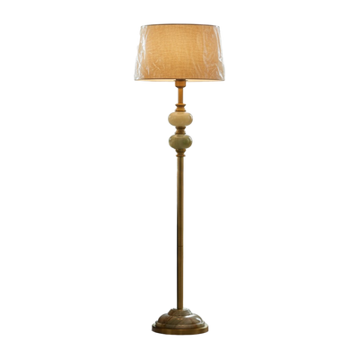 Classic Golden Aura Onyx Floor Lamp
