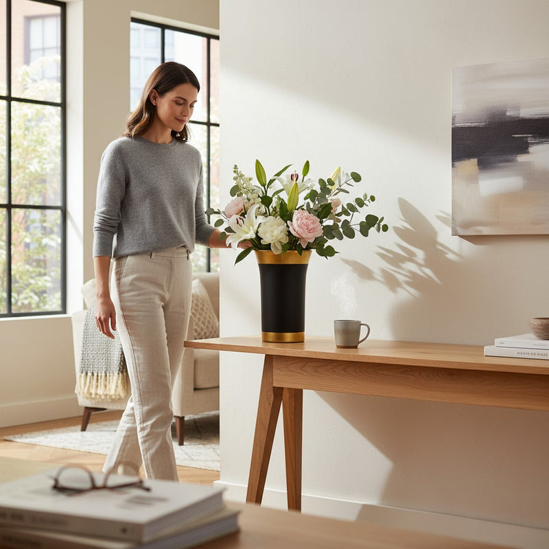 Pearl Dune Ceramic Vase