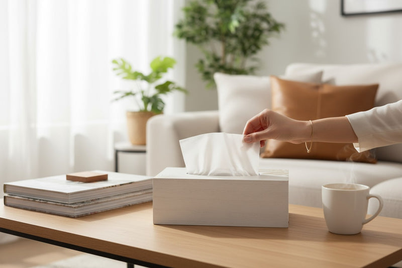 TimberElegance Decorative Tissue Box