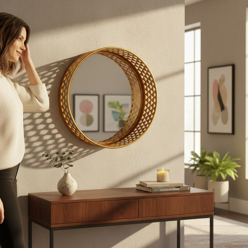 Regal Reflection Brass Mirror