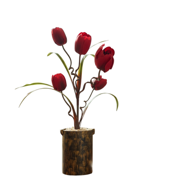 Moonlight Serenity Porcelain Vase