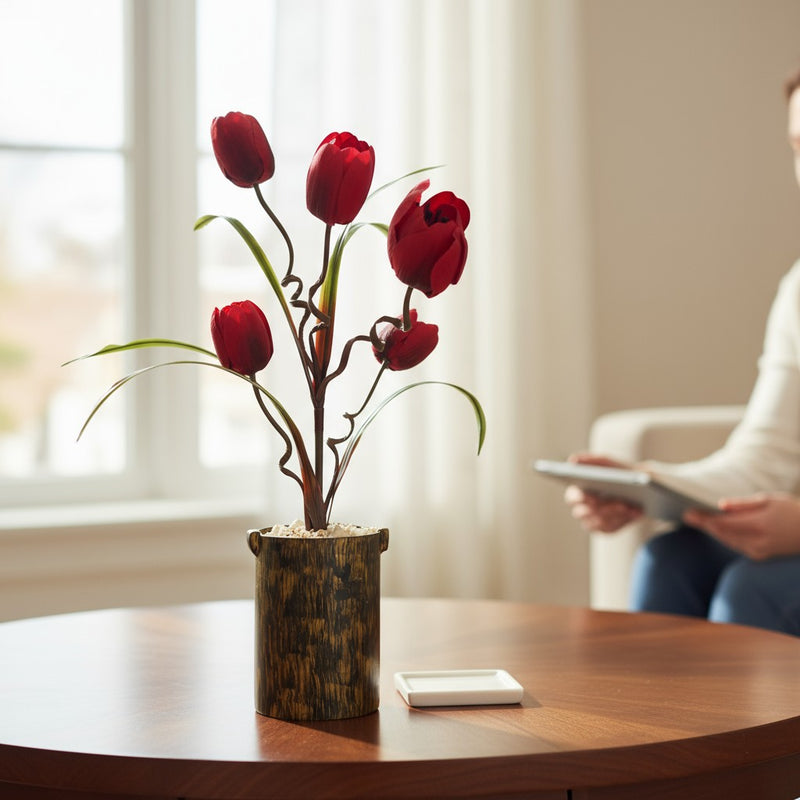 Moonlight Serenity Porcelain Vase