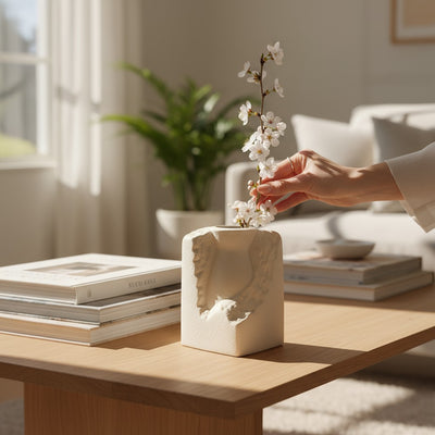 Elysian Bloom Ceramic Vase