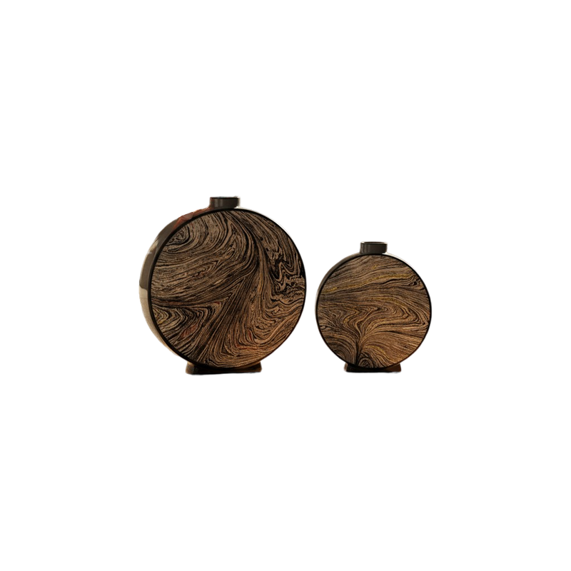 Amber Veil Handcrafted Vase