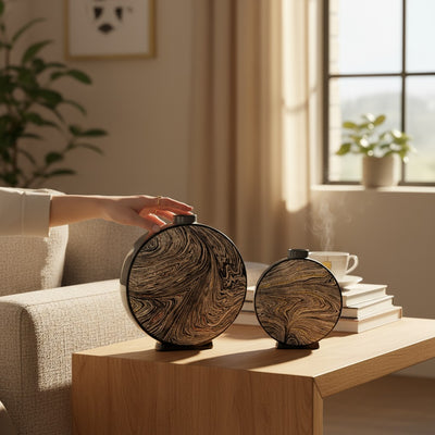 Amber Veil Handcrafted Vase