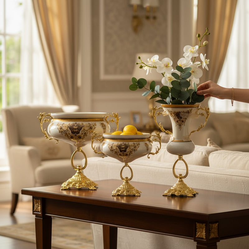 Versace Opalia White & Gold Bowl