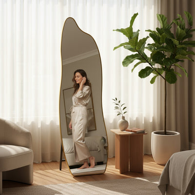 Serpentine Wave Mirror Full-Length Mirror