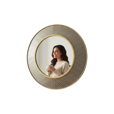 Empire Elegance Brass Mirror