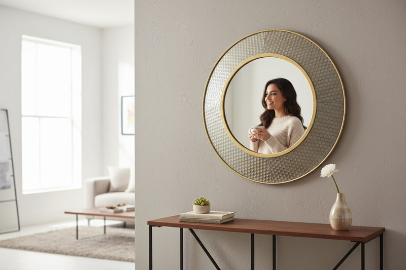 Empire Elegance Brass Mirror