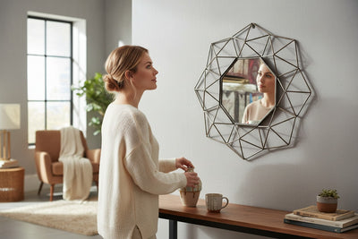 Elysian Glow Brass Mirror