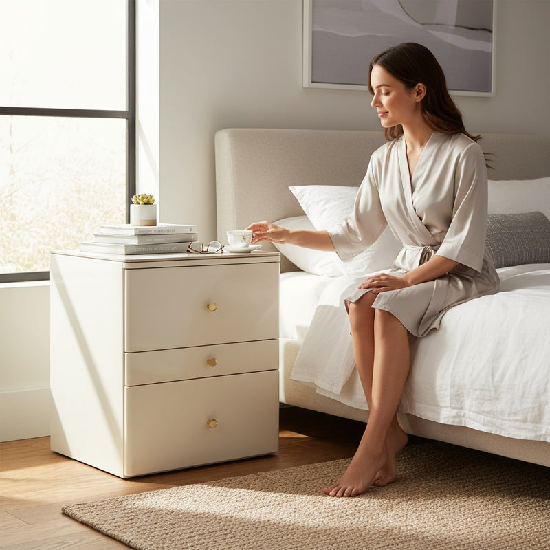 Modern WoodCraft 3-Drawer Side Table